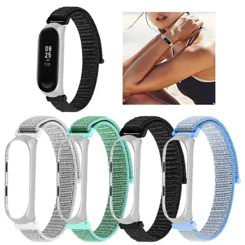 

Nylon Loop Watch Band Bracelet for Mi Band 4 Strap Smart Wristband Belt Strap Replacement for Xiaomi Mi Band 3 4 Accessories