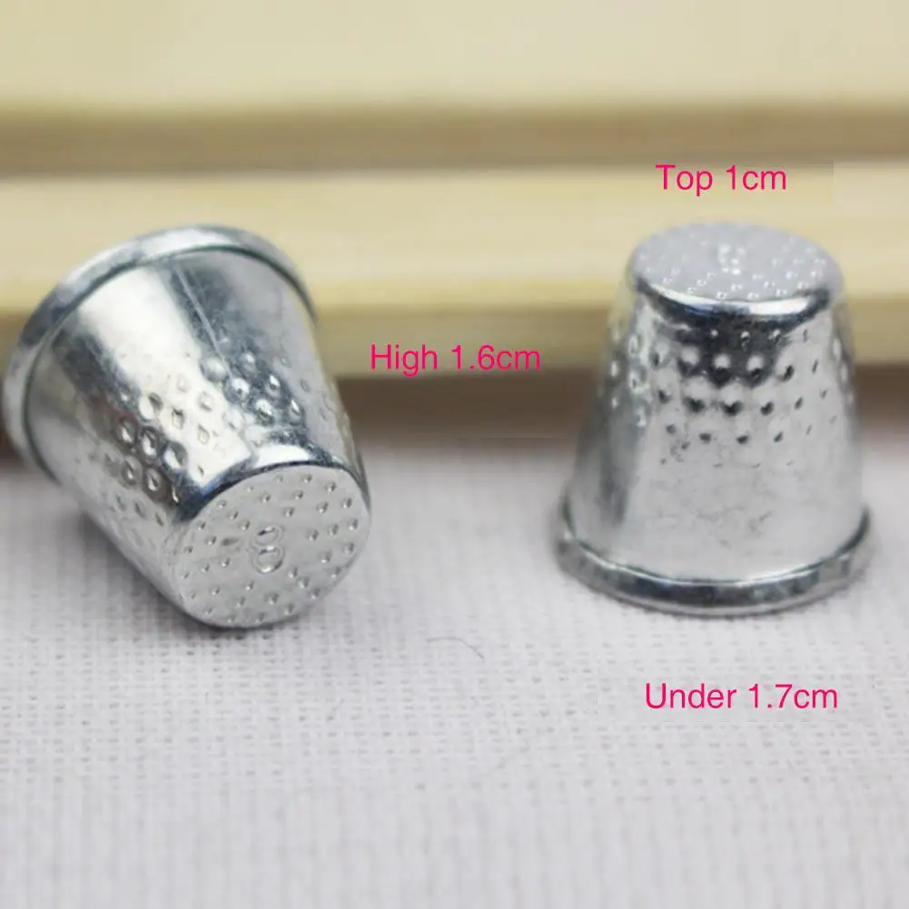 Silver Color Cap Shape Sewing Thimble Finger Protector for Needlework