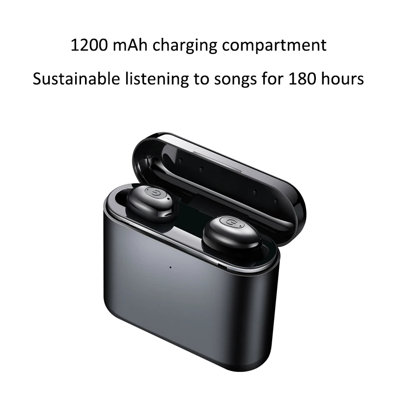 Bluetooth 5.0 Earphone 5D Stereo Wireless Headphones Sport Waterproof Handsfree Earbuds Headset with 1200 mAh Power Bank (4)