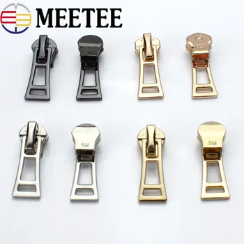 

Meetee 10pcs Zipper Slider Puller for 5# Metal Zip Lock Head Diy Suitcase Handbag Clothing Repair Tailor Tool Accessories G2-3