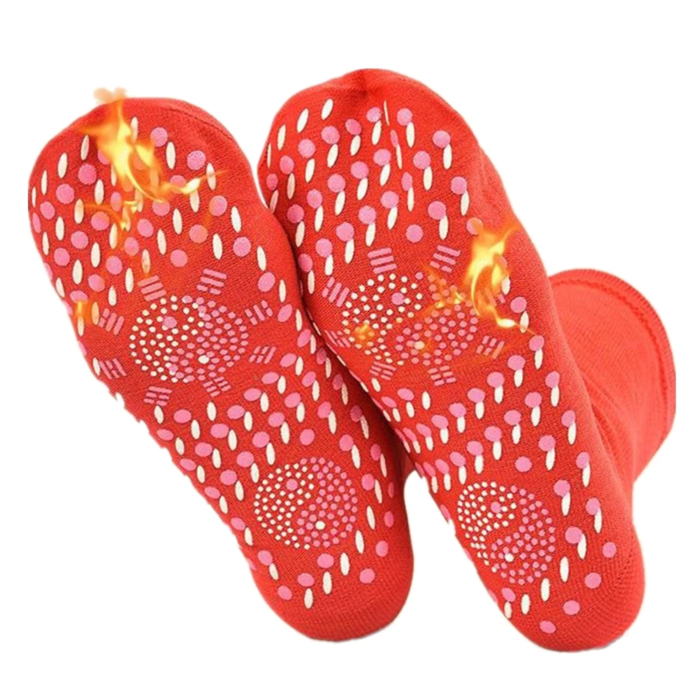 Hot Self Heating Heated Socks for Women Men Help Warm Feet Winter Comfortable Healthy Heated Socks Magnetic Therapy