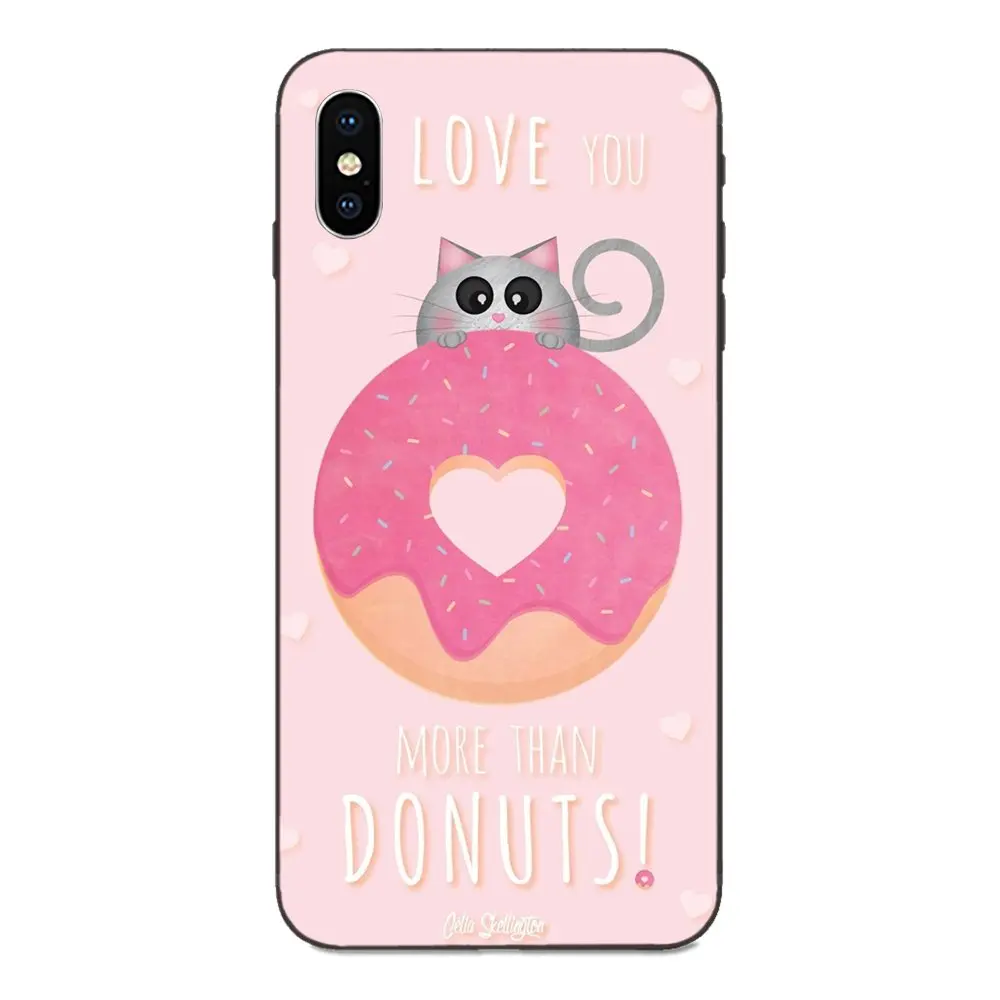 Чехлы для Galaxy A3 A5 A6 A6s A7 A8 A9 A10 A20E A30 A40 A50 A60 A70 A80 A90 плюс еда, Пончик Don't не волнуйся, будь счастлив красочный - Цвет: as picture