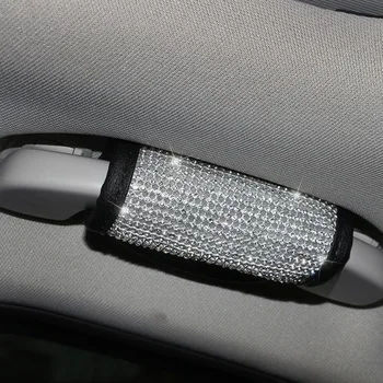 

Diamond Car decoration Bling Auto Belt & Shift Gear Cushion 5PCS Durable