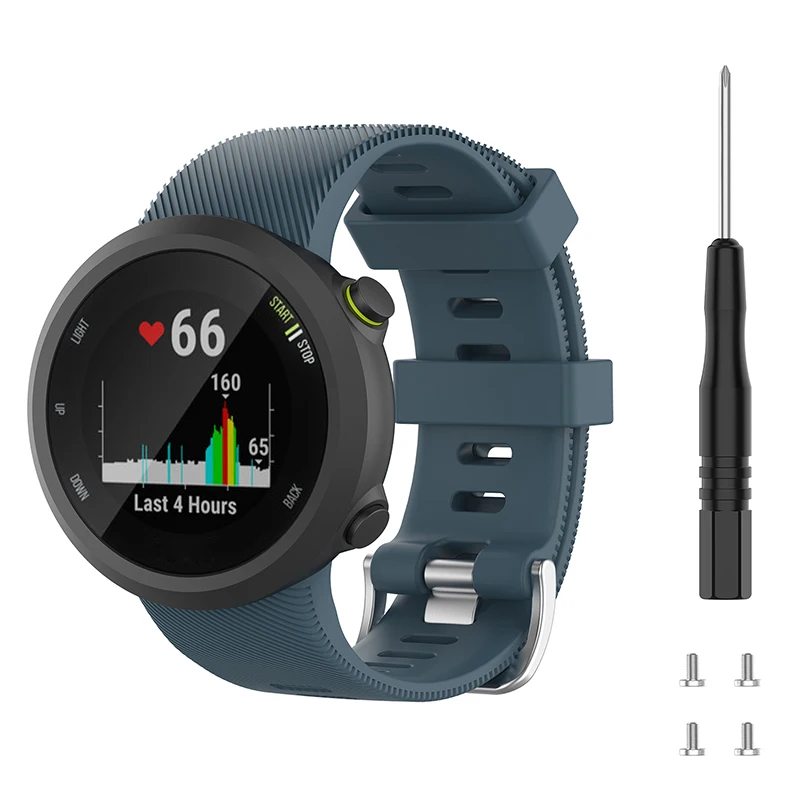 Силиконовые спортивные браслеты для Garmin forerunner 45 45S ремешок умные часы аксессуары ремешок с текстурой браслет