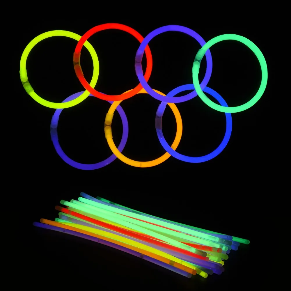 Magic Fluorescence Light Glow Sticks Set Glowing Headband Flowers Glow Balls for Bracelets Necklaces Glasses Xmas Party Supplies (5)