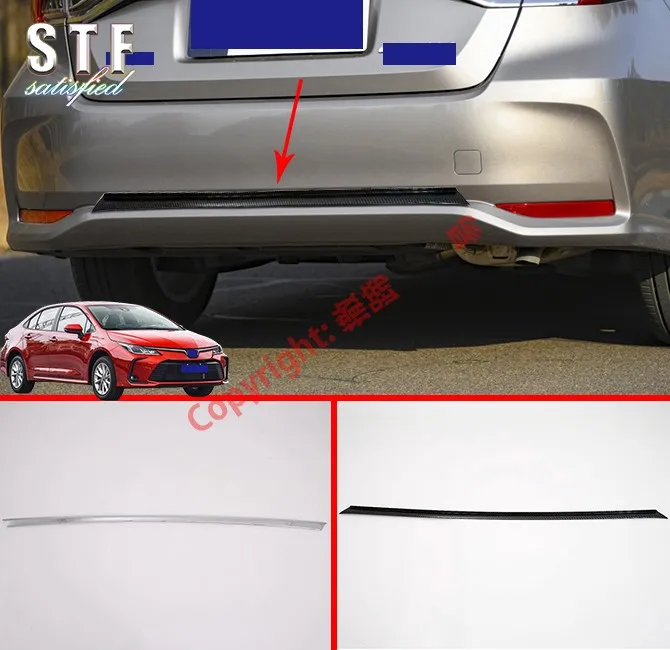 ABS Rear Bumper Cover Trim Molding Garnish Styling Strips Stickers Accessories For Toyota Corolla E210 Sedan 2019 2020 | Автомобили и