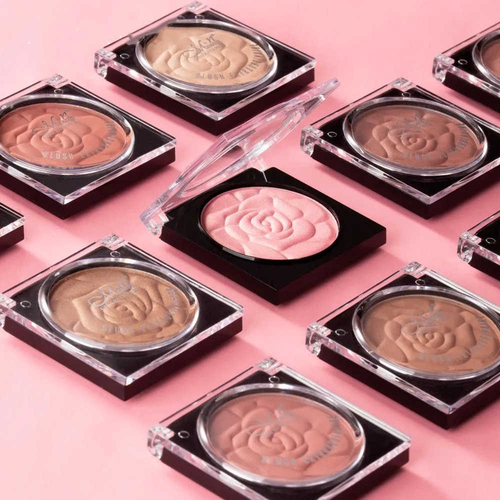 

2019 Petals Single Blush Makeup Natural Lasting Silky Pigment Blusher Powder Matte Pearlescent Blusher Palette Comestics