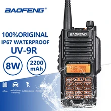 Baofeng UV-9R 8W High Power IP67 PTT Waterproof Walkie Talkie 10 Km UV 9R Woki Toki Two Way Radio Ham CB Radio Communicador UV9R