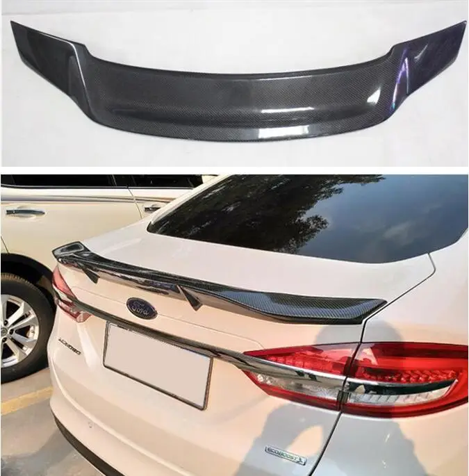 

High Quality CARBON FIBER & ABS REAR WING TRUNK LIP SPOILER FOR Ford Mondeo/Fusion 2013 2014 2015 2016 2017 2018 2019 R STYLE
