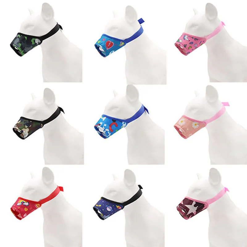 Soft Dog Muzzle Adjusting Straps Mask Anti-biting Anti Stop Chewing for Small Medium Large Dog