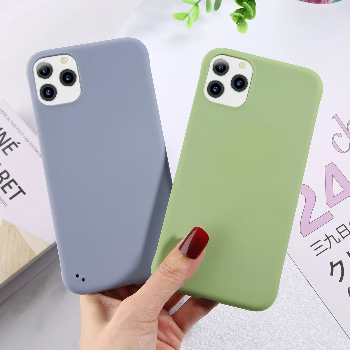 Чехол Moskado для iphone 11 Pro MAX матовый однотонный чехол-накладка |