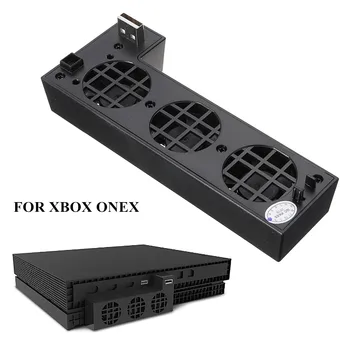 

3 Button Control Game Host Cooler Fans Temperature Control Intelligent Cooling Fan For Xbox One/X For Game Consoles With 3 Fans