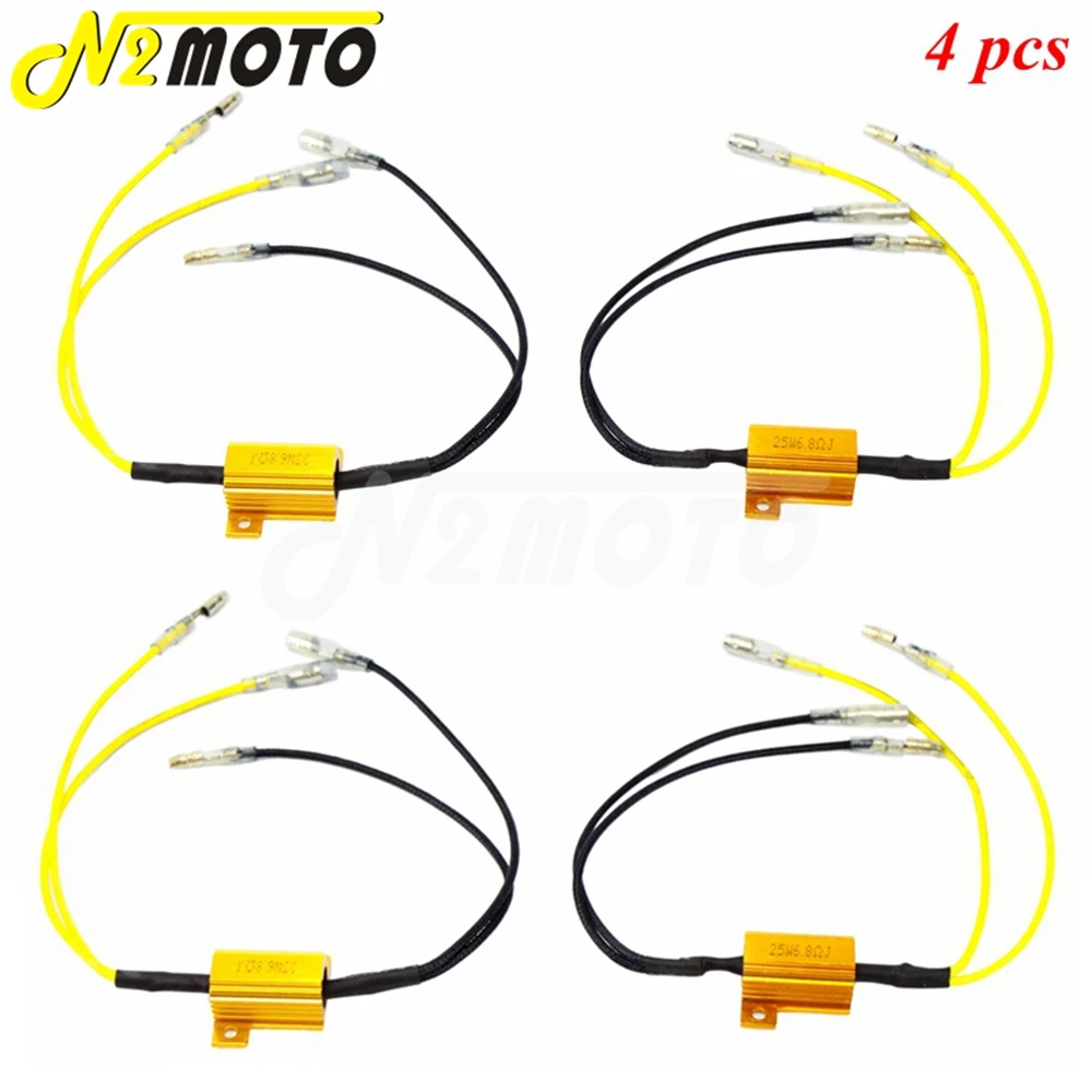 12v 25w 6.8 Ohms Motorbike Turn Signal Flasher Indicator Load Resistors