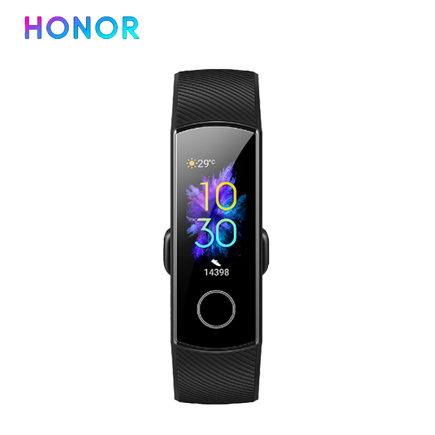 band 4 black Умный Браслет huawei Honor Band 5, 4, 0,95 дюйма, трекер, умный OLED, для плавания, водонепроницаемый, Bluetooth, фитнес-трекер, сенсорный экран - Цвет: band 4 black