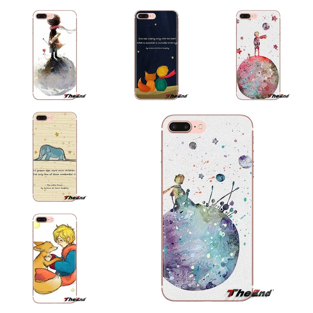 Для sony Xperia Z Z1 Z2 Z3 Z5 compact M2 M4 M5 C4 E3 T3 XA huawei mate 7 8 Y3II Little Prince Earth Space мягкие силиконовые