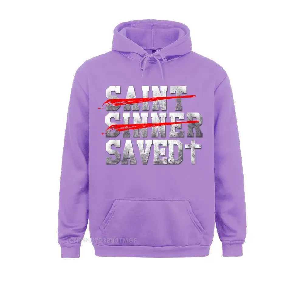 Oversized Mens Hoodies Saint Sinner Crossout Saved Christian T-Shirt__18906 Camisa Sweatshirts Long Sleeve Normal Clothes  Saint Sinner Crossout Saved Christian T-Shirt__18906purple
