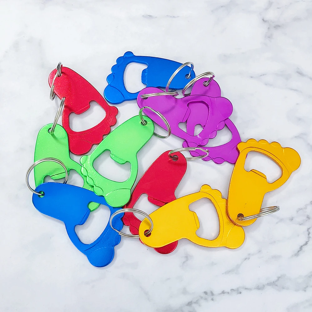 Baby Foot Keychain Bottle Opener 20 Pieces beer bottle opener keychains