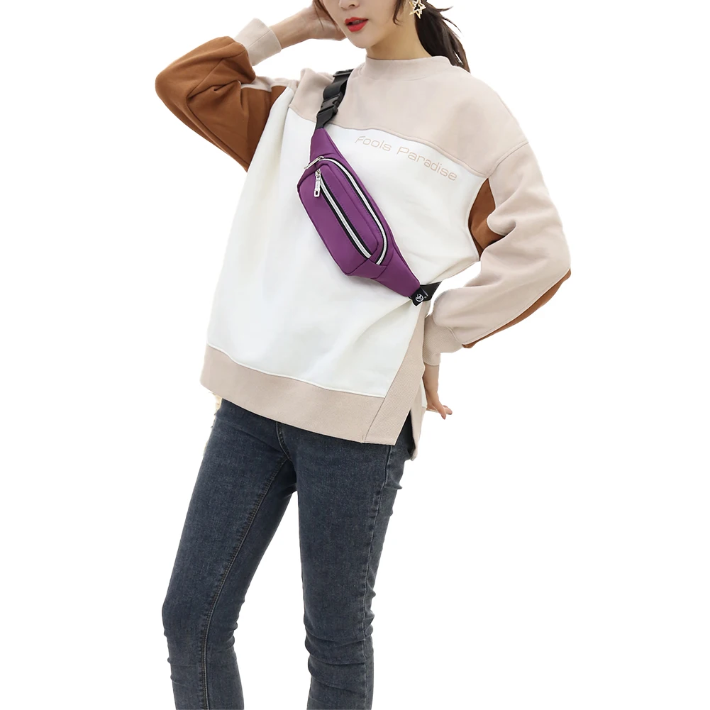 

AA Adults Waist Bag Solid Color Casual Style Waterproof Multipurpose Unisex Simple and Stylish Waist Pack Shoulder Bag