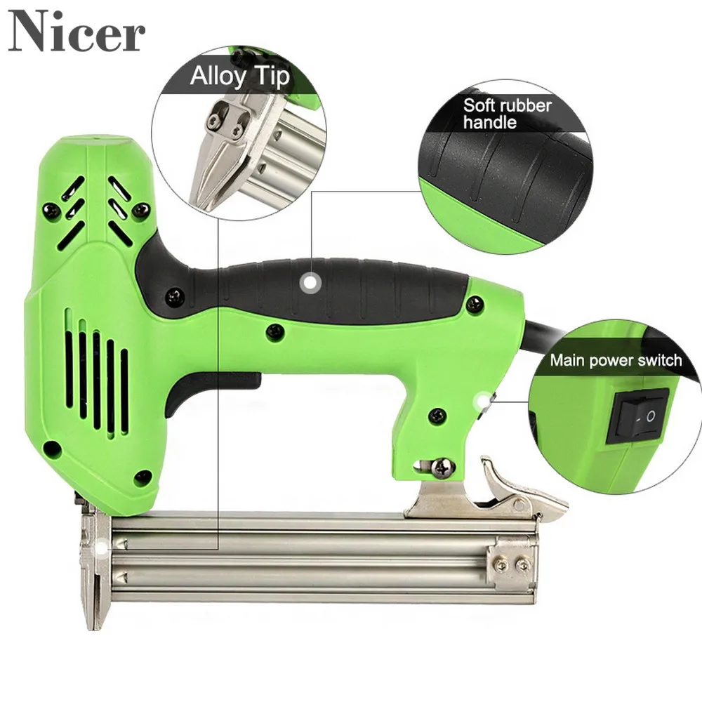 Electric Nailer And Stapler Woodworking Tools Furniture Staple Gun With