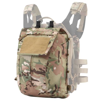 

JPC Tactical Zipper Bag Military Backpack Expand Bag Attached Pack Outdoors Tactics Accessories - CP Black Grey Khaki Gren