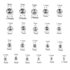 50Pcs/Lot Silver Color Stainless Steel Spacer Beads Loose Ball With Hole Charm Bracelets Bangles DIY For Jewelry Making 6