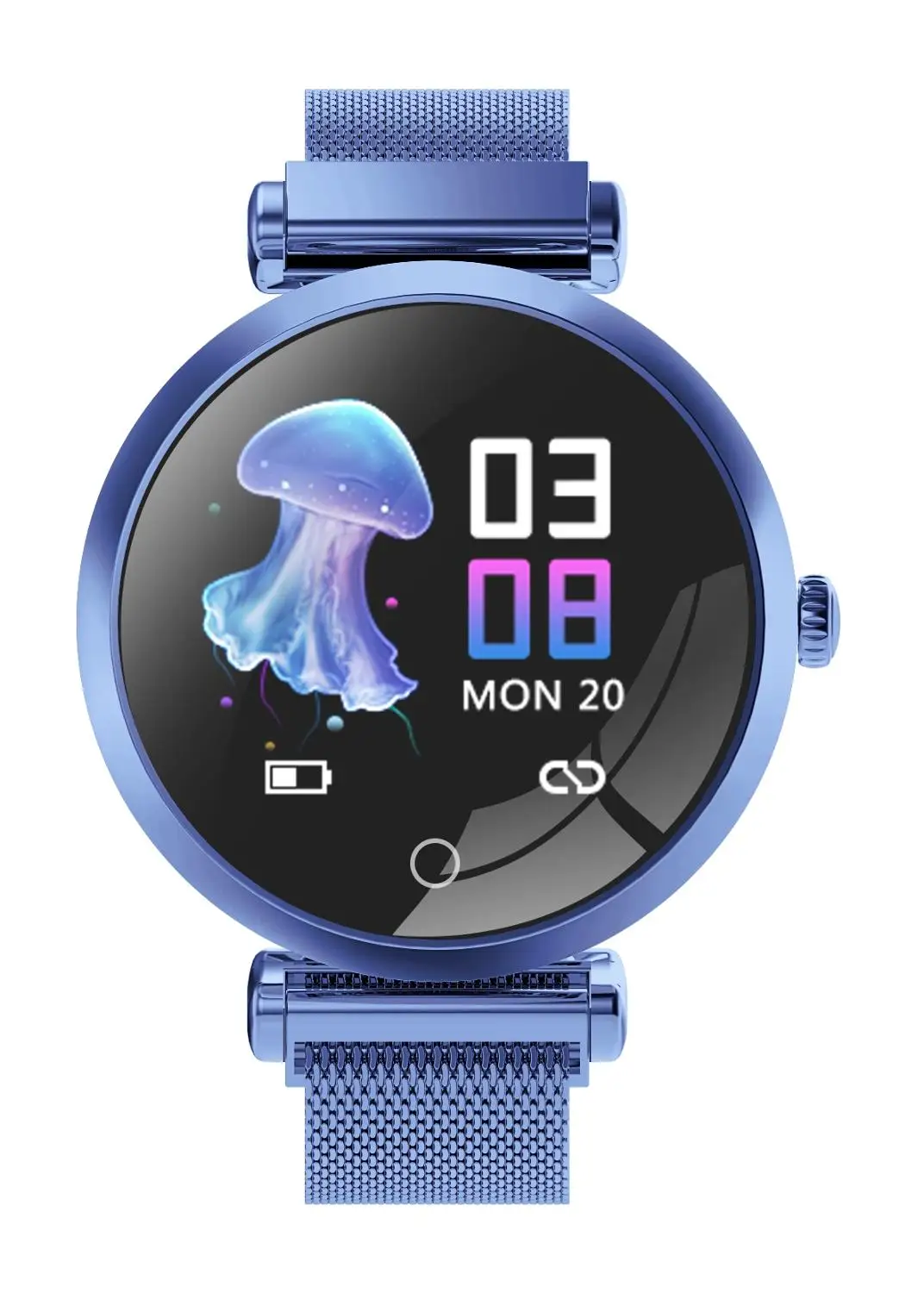 R6 Для женщин модные часы Smart Watch монитор сердечного ритма, с экраном сердцебиения, умные часы кровяное Давление смарт-браслет для IOS и Android xiaomi