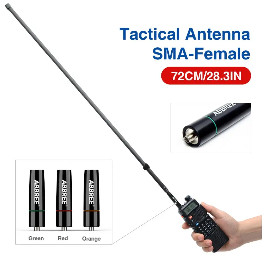Brand New Colorful ABBREE AR-152C SMA-Female 72CM 144/430Mhz Foldable Tactical Antenna For Baofeng UV-5R UV-82 BF-888S Ham Radio | Мобильные