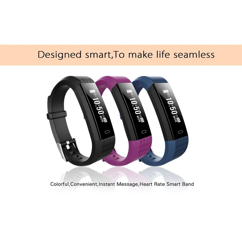 2018 Hot S11 Smart Bracelet Waterproof Health Monitor Durable Sports Pedometer Bluetooth Smart Watch Heart Rate Monitor