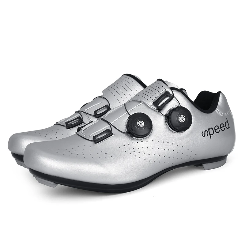 Quick Lace Road Bike Cycling Shoes Ultra Light Spin Bicycle Shoe Sneaker 
