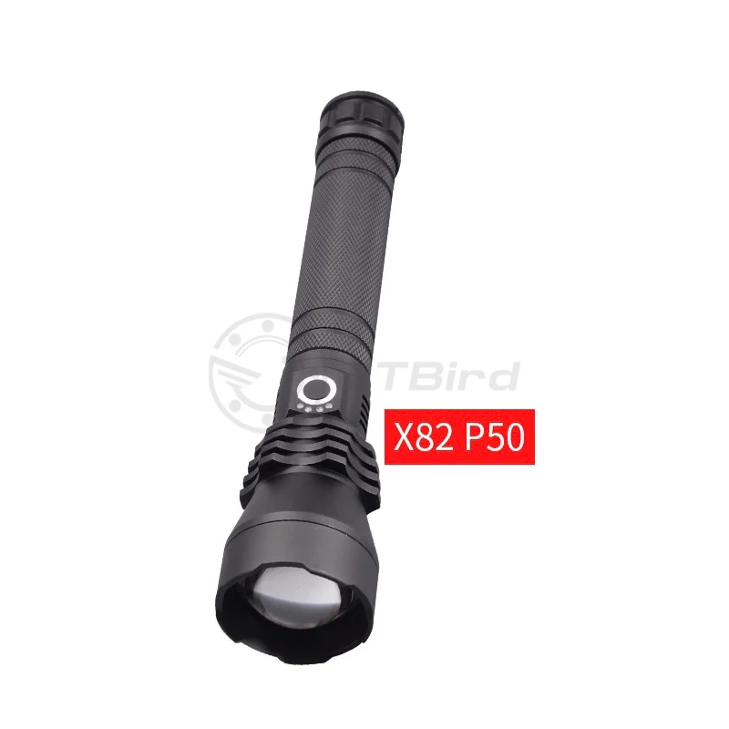 P70P50 High Power High Light Aluminum Alloy USB Charged LED Flashlight Optimum Outdoor Camping Flashlight - Испускаемый цвет: 1pcX82