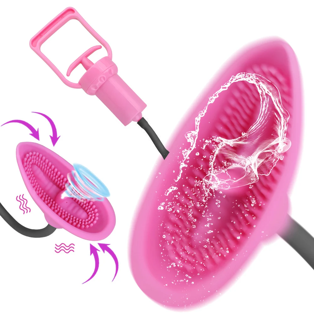 Nipple Vibrator Vacuum Pussy Pump Sex Toys For Woman Masturbator Clitoris Stimulator 10 Speed Tongue Licking Sucking Vagina Pump - Sex Sucking Toys