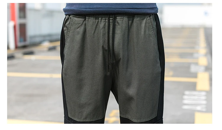 Штаны карго с карманами мужские Лоскутные Повседневные Jogger модные тактические брюки Tide Harajuku уличная Y87
