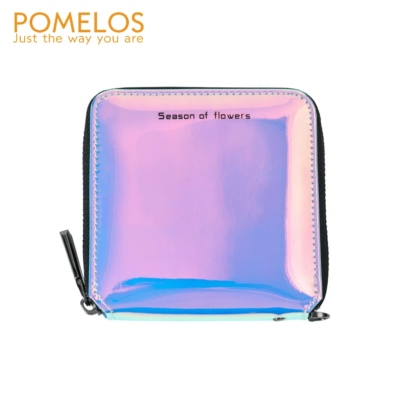 

POMELOS Women Laser Style PU Leather Clutch Wallet Female Purses Zipper Big Capacity Short and Long For Women Teenage Girls