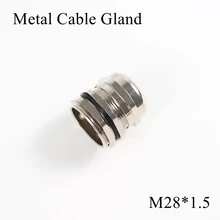 1 шт./лот M28 металлическое уплотнение кабеля IP68 Водонепроницаемый никелевый Латунный разъем для 13-18 мм Электрический провод M28* 1,5 медные скобы