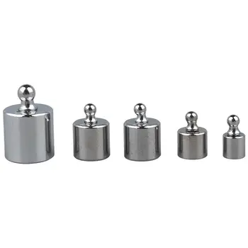 

5PCS 50g 20g 10g 5g Grams Precision Chrome Calibration Scale Weight Set Kit
