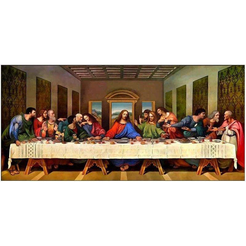 

PDMDOG Diamond Painting "Jesus Last Supper" 5D Full Square Drill Embroidery Cross Stitch Handmade Art Faith Wall Sticker Gift