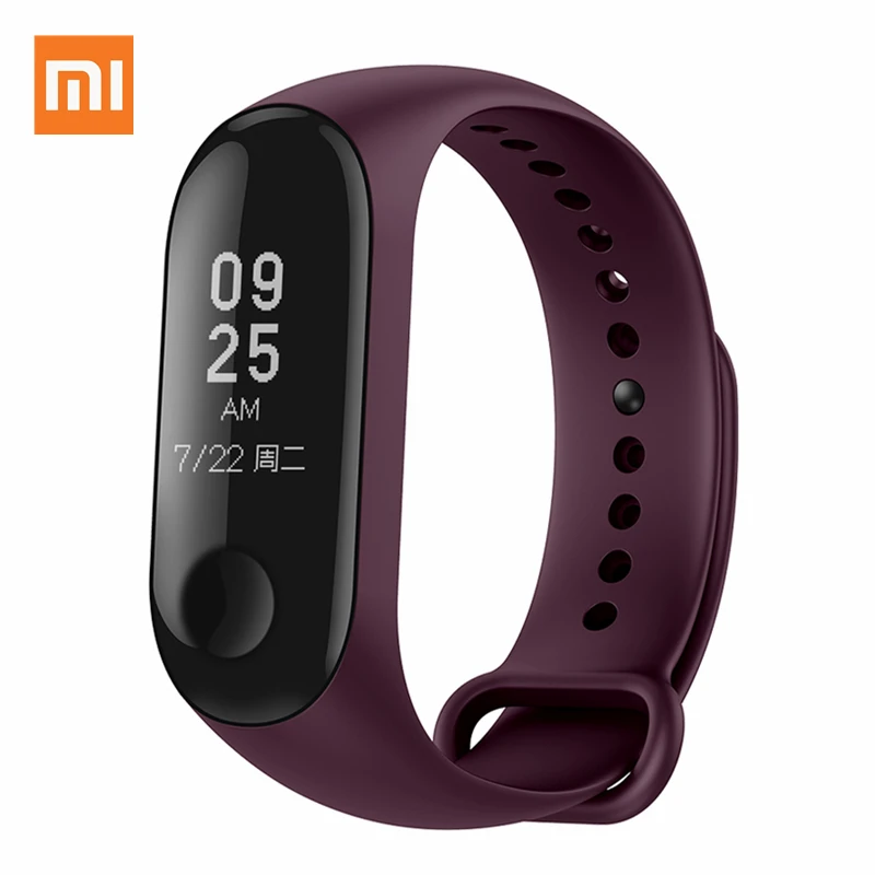 Wine-red Xiaomi Mi браслет, 4 ремешка, черный, синий, оранжевый, винный, красный, розовый, ограниченная серия, цветной термополиуретановый браслет для Xiaomi Mi, смарт-браслет 4 - Цвет: Wine-red