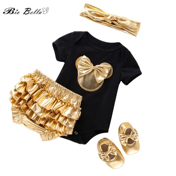 

Baby Girls Summer Clothes Set Kids Newborn Girl Clothing Birthday Party Princess Kids Girl Outfits Costume For 0-24 Months