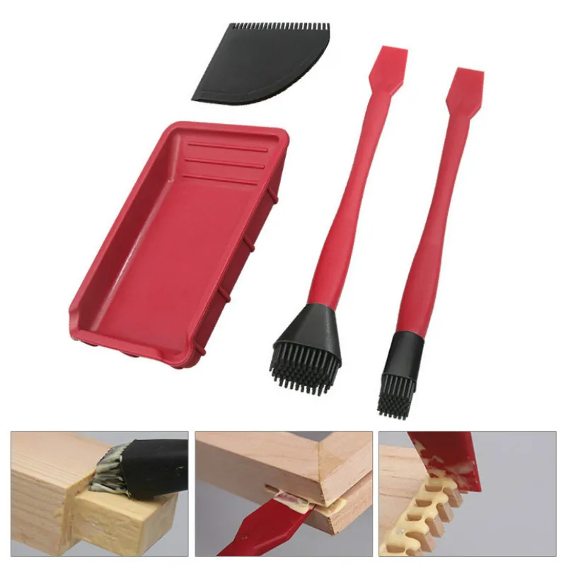 Woodworking Wash Free Glue Brush Tool Kit Washfree Silicone Soft