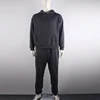 OMSJ 2024 Fashion Neon Style Mens Sets Fluorescence Green Hooded Sweatshirt+Sweatpants Two Piece Autumn Winter Casual Tracksuit 3
