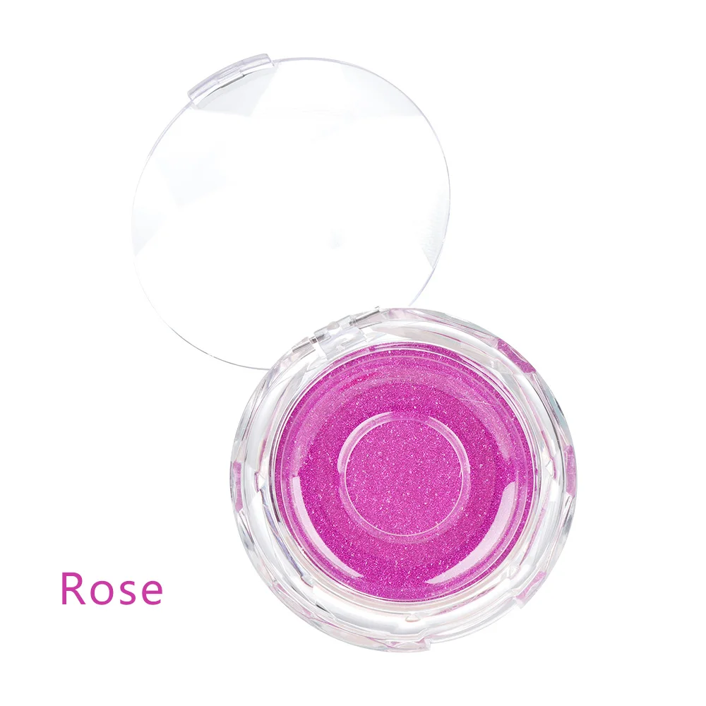 1Pc 7 style False Eyelash Packing Box Transparent Lid Tray Individual Magnet Eyelashes Stand Acrylic Pad Lash round Tool Case