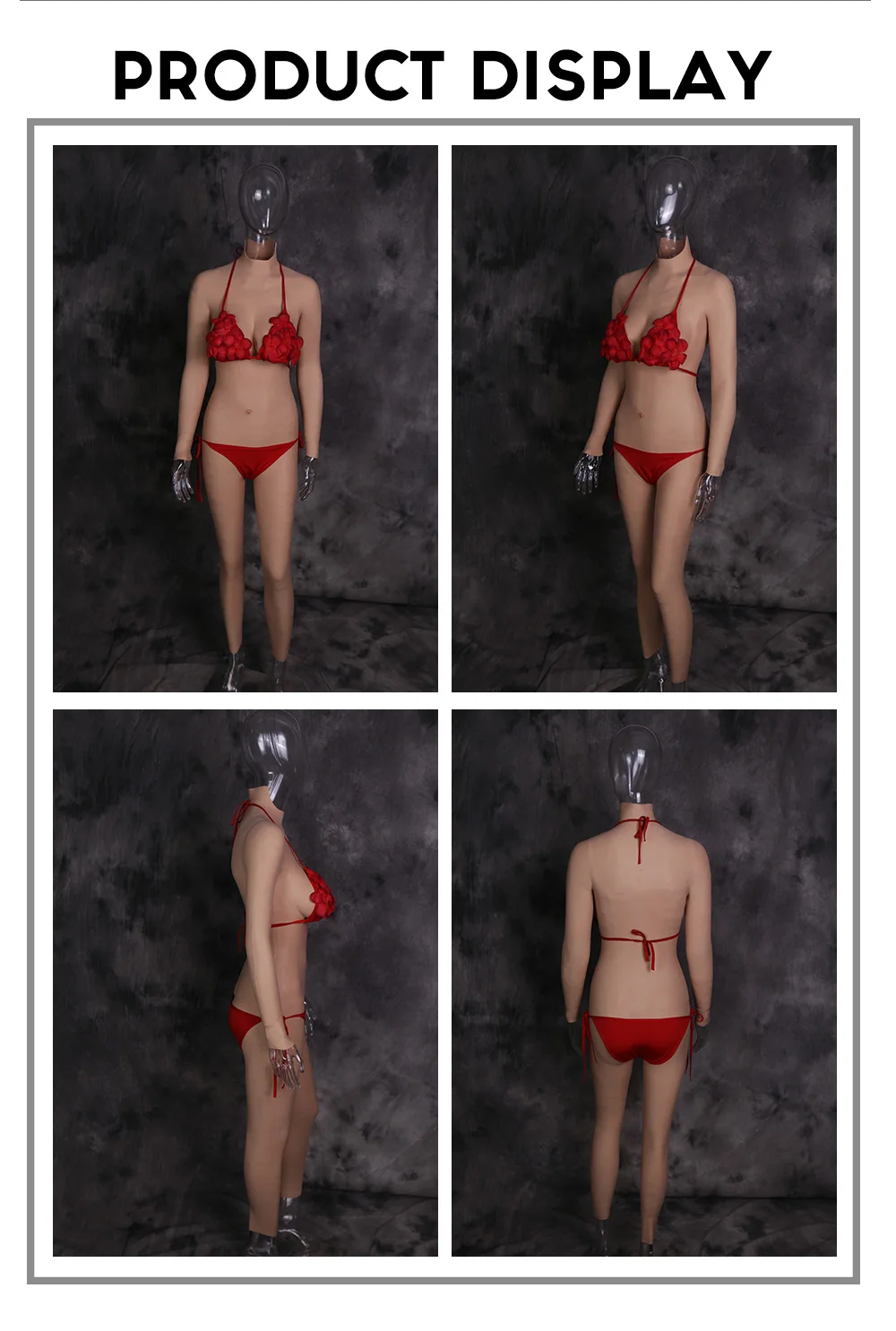 5TH No Oil Artifical Vagina Silicone Bodysuit D CUP Silicone Breast Forms Fake Boobs Real Pussy For Crossdresser Sissy Drag Queen (10)