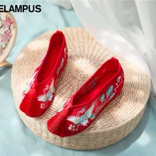 Женская обувь в национальном стиле; женские свадебные туфли с бахромой в китайском стиле; обувь для выступлений