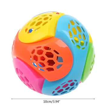 

Puzzle Jumping Flashing Bouncing Ball Dancing Ball LED Light Music Kids Toy Assemble Blocks