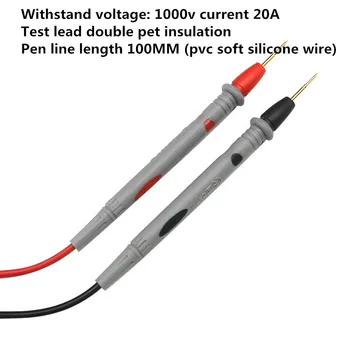 

Universal special tip tester digital multimeter test line 1000V / 20A ultra-fine gold-plated copper LED test instrument pen