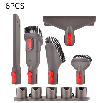 

6Pcs Bracket Stand Soft Brushes Replace For Dyson V7 V8 V10 V11 Vacuum Cleaner For Computer Keyboards Sofa Air Conditioners