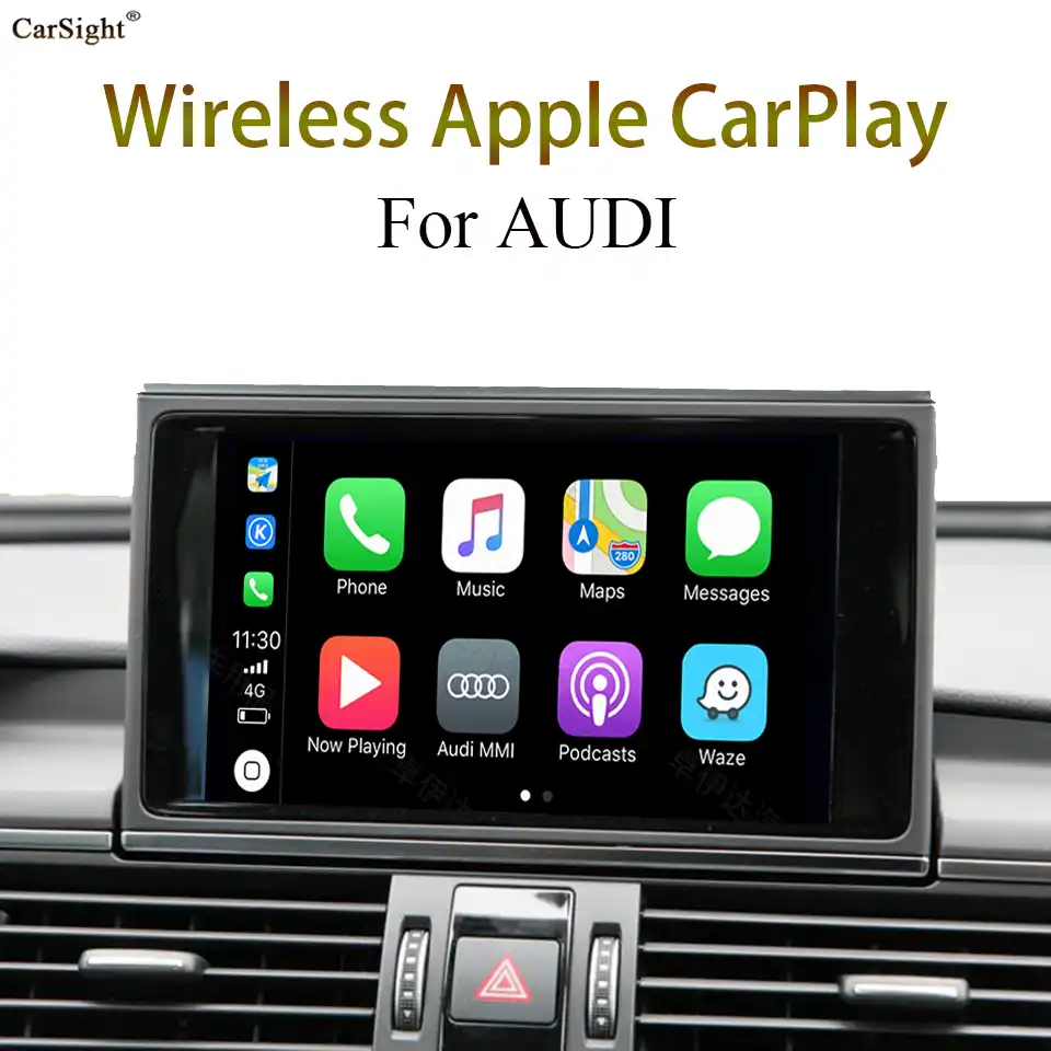 Oem Carplay アウディ 工場装着画面 Bluetooth ワイヤレス接続 Iphone の使用ナビゲーション Siri 音楽を再生 車用マルチメディアプレーヤー Aliexpress