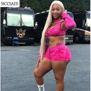 

Digital Printed 3 Piece Set Women Cropped Crop Top Tank Shorts Sets Sexy Bodycon Bodysuit Hip Hop Streetwear Plus Size Clothing