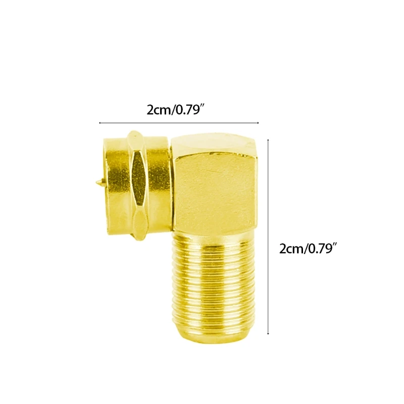 A9LC 90 Degree Coaxial Connector 2-Pack - F Type Right Angle Male to Female RF Coax Adapter for Satellite Receiver Description Image.This Product Can Be Found With The Tag Names Coaxial connector, Computer Cables Connecting, Computer Peripherals, PC Hardware Cables Adapters