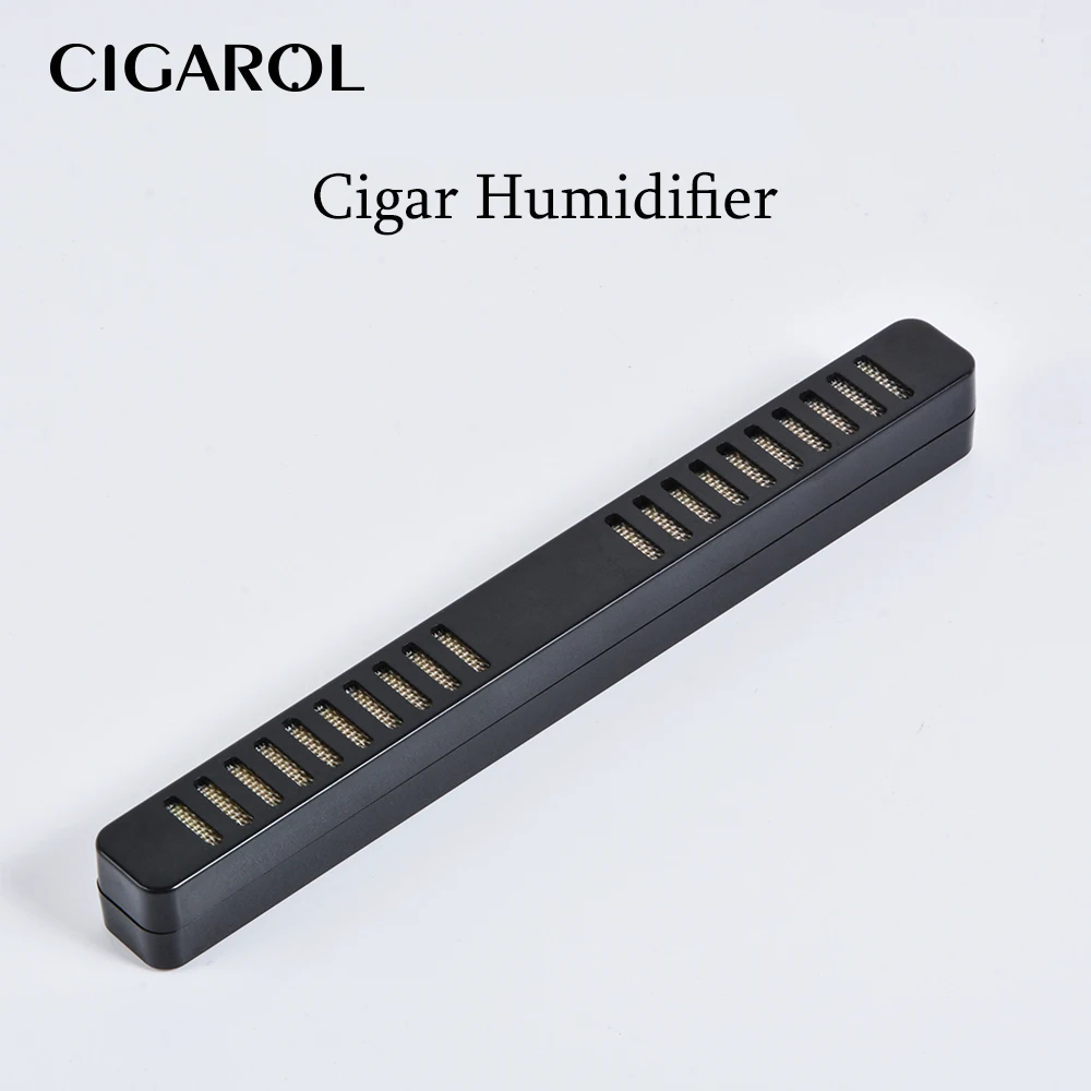 

CIGAROL Black Smoking Cigar Humidifier for Moisturizing Rectangle Humidor Put Humidifier into Cigar Box Accessories
